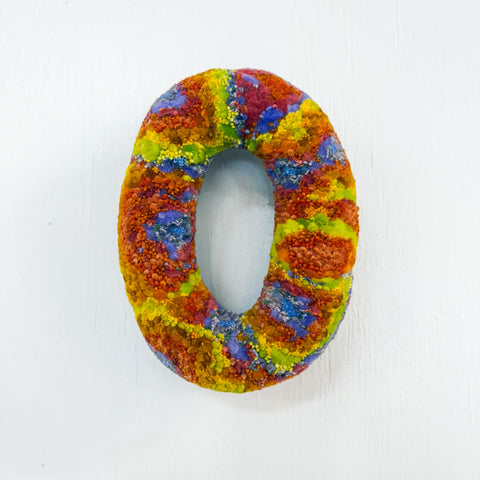XL Donut Puff Sculpture | Rainbow