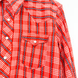 Western-Inspired Handmade Vintage Button-Down Shirt