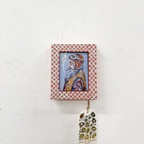 Mini Pink Checker Smokin' Biker Portrait