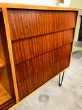 Mid Century Mahogany Louvered Front Sideboard