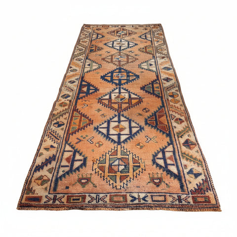 Vintage Turkish Wide Runner - 4’1x11’2