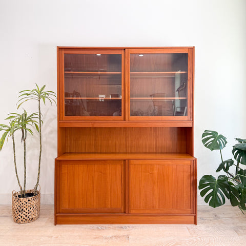 Danish Teak 2 Part Hutch