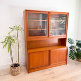 Danish Teak 2 Part Hutch