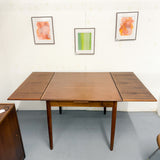Small Danish Walnut Expandable Table by Pederson & Hansen