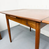 Small Danish Walnut Expandable Table by Pederson & Hansen
