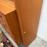 Danish Teak 4 Drawer Wall Unit by HG
