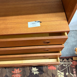 Danish Teak 4 Drawer Wall Unit by HG
