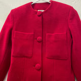 60s DAVID CHARLES Red Crop Blazer- XS