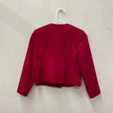 60s DAVID CHARLES Red Crop Blazer- XS