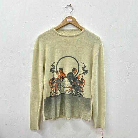 1970s Art Deco Print Sweater