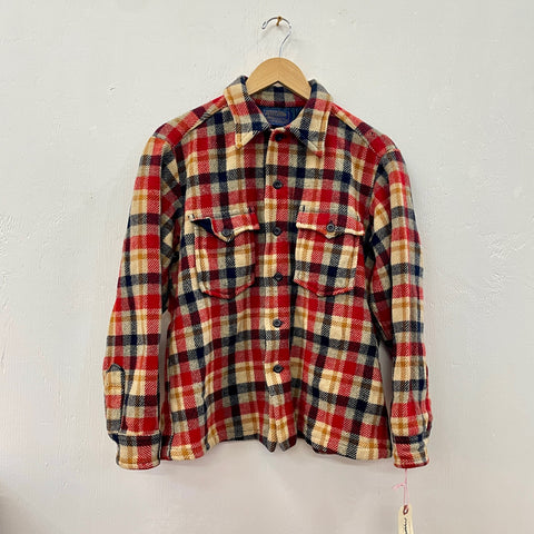 Vintage Wool Plaid Pendleton Button Up