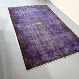 Vintage Turkish Purple Rug 9’1x6’