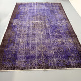 Vintage Turkish Purple Rug 9’1x6’