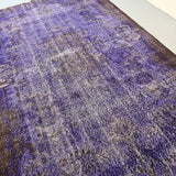 Vintage Turkish Purple Rug 9’1x6’