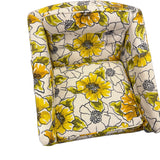 Pair of Vintage Yellow/Green Floral Chairs