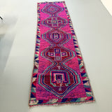 Vintage Turkish Pink/Purple Runner 10'x2'7