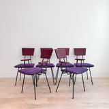 Purple Heart Wrought Iron Dining Set