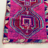 Vintage Turkish Pink/Purple Runner 10'x2'7