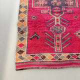 Vintage Turkish Pink/Red Runner 3'2x10'2