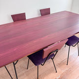 Purple Heart Wrought Iron Dining Set