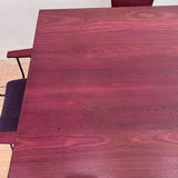 Purple Heart Wrought Iron Dining Set