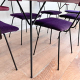 Purple Heart Wrought Iron Dining Set
