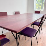 Purple Heart Wrought Iron Dining Set