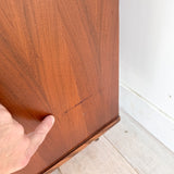 Mid Century Sculpted Walnut Highboy Dresser