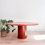 Danish Cherry Sliding Expandable Table with Pop Out Leaves by Skovby
