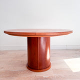 Danish Cherry Sliding Expandable Table with Pop Out Leaves by Skovby