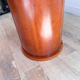 Danish Cherry Sliding Expandable Table with Pop Out Leaves by Skovby