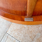 Danish Cherry Sliding Expandable Table with Pop Out Leaves by Skovby