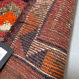 12.8’ x 2.8’ Burgundy VTG Turkish Rug