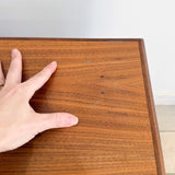 Danish Teak/Walnut Desk with Finished Back