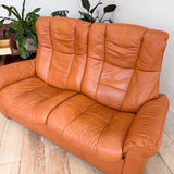 Ekornes Loveseat + 2 Ottomans