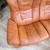 Ekornes Loveseat + 2 Ottomans