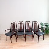 Set of 8 Teak Anders Jensen Dining Chairs - New Leather