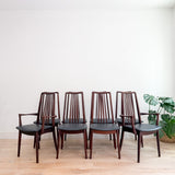 Set of 8 Teak Anders Jensen Dining Chairs - New Leather