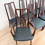 Set of 8 Teak Anders Jensen Dining Chairs - New Leather