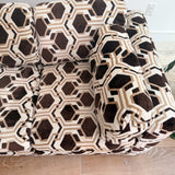 Vintage Brown/White Sleeper Sofa