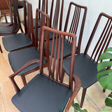 Set of 8 Teak Anders Jensen Dining Chairs - New Leather
