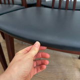 Set of 8 Teak Anders Jensen Dining Chairs - New Leather