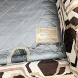Vintage Brown/White Sleeper Sofa
