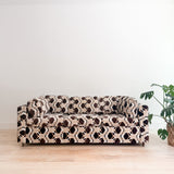 Vintage Brown/White Sleeper Sofa