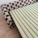 Vintage Brown/White Sleeper Sofa