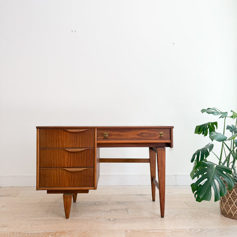 Mid Century Walnut Desk by Stanley