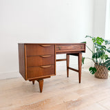 Mid Century Walnut Desk by Stanley