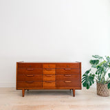 Low 9 Drawer Dresser by Century