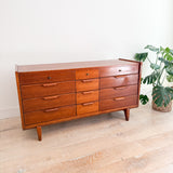 Low 9 Drawer Dresser by Century