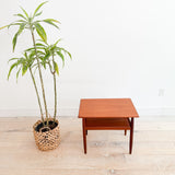 Mid Century Petite Teak End Table